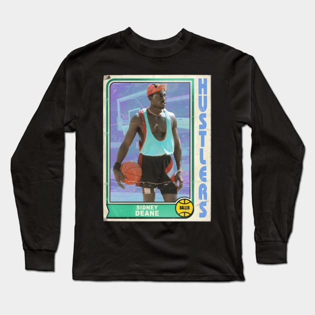 Sidney Deane Basketball Trading Card Long Sleeve T-Shirt by darklordpug